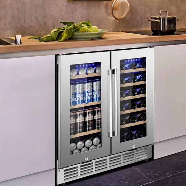 Nipus 30.31 in. Dual Zone 28-Bottles and 88-Cans Beverage
