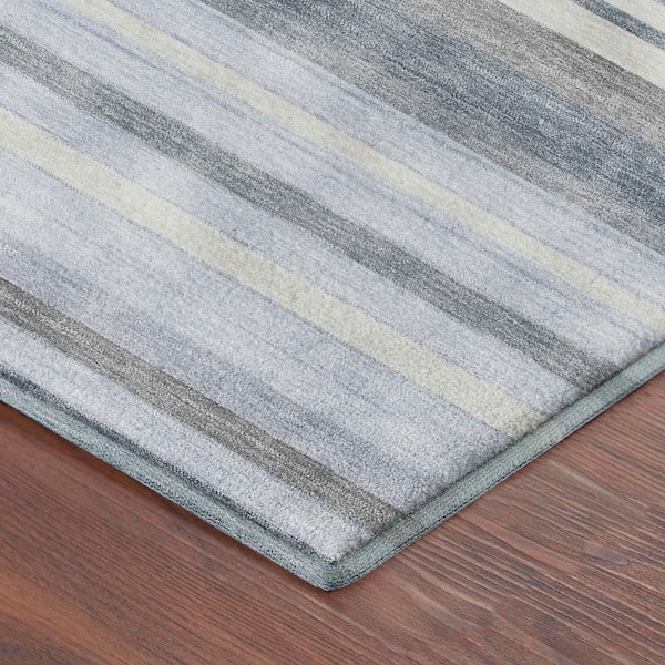 Mayfield Premium Machine Washable Abstract AMF2330 Sky 2 ft. x 3 ft. Accent Rug