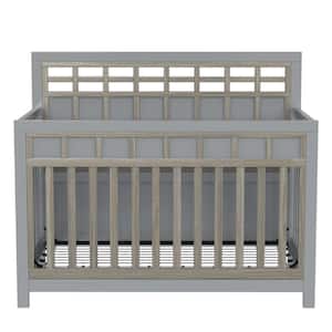 Gray Solid Wood Crib