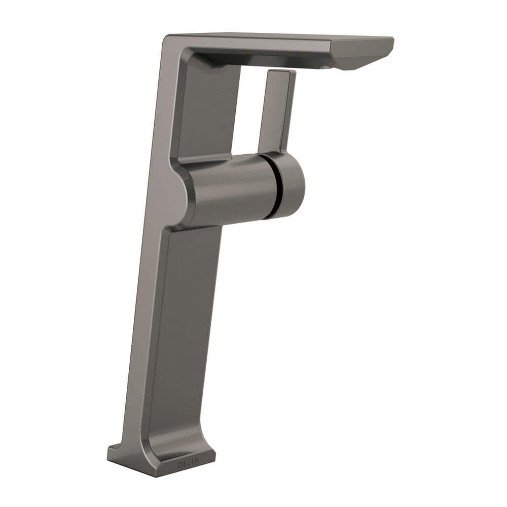 Delta Pivotal Single Hole SingleHandle Vessel Bathroom Faucet in Black Stainless799KSDST