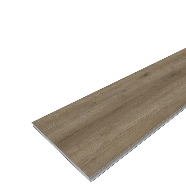 EverLux Basic Aged Hazelnut 20 MIL x 7.08" W x 48" L Waterproof Click Lock Luxury Vinyl Flooring (23.6 sq. ft. /case)