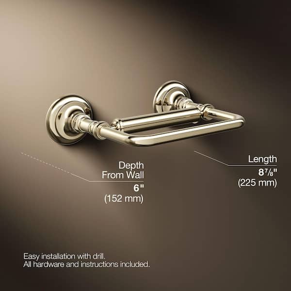 KOHLER Artifacts Pivoting Wall Mounted Toilet Paper Holder in