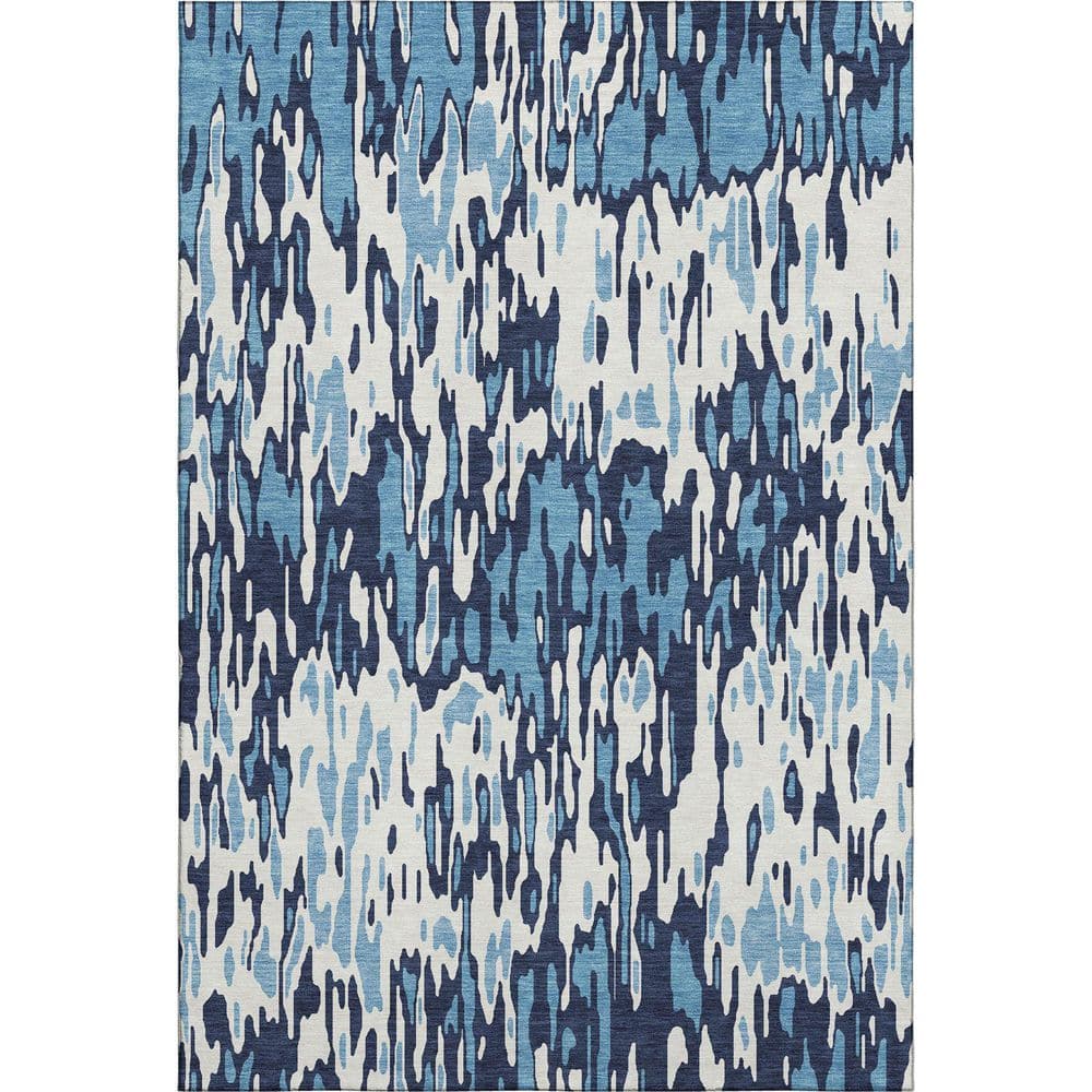 Mayfield Premium Machine Washable Abstract AMF986 Blue 10 ft. x 14 ft. Area Rug price history on PriceWatchPro