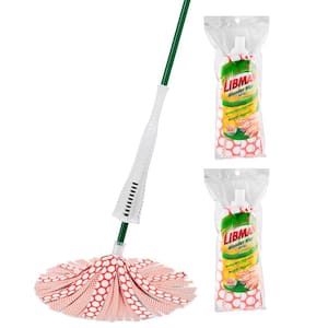 Libman Heavy-Duty Wonder Microfiber Wet Mop with Scrub Brush 1228