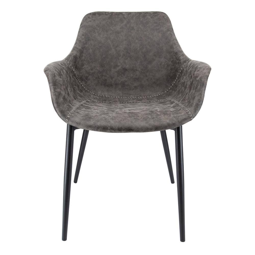 Markley Mid Century Modern Gray Metal Arm Chair