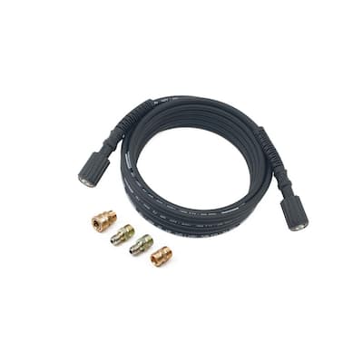 25 ft. Pressure Washer Hose with Quick-Connect and M22 Adapters