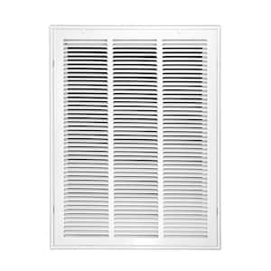 18 in. Wide x 24 in. High Return Air Filter Grille of Steel in White