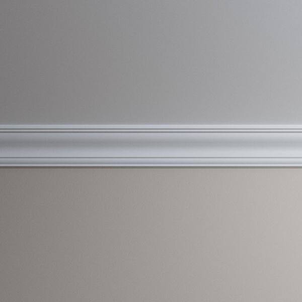 Ekena Millwork June 4.75 in. D x 6.25 in. W x 94.5 in. L Polyurethane Crown Moulding