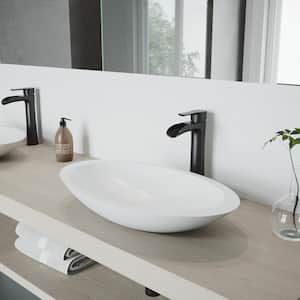Niko Single-Handle Single Hole Bathroom Faucet in Matte Black