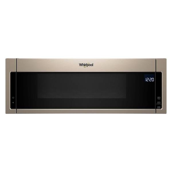 Whirlpool 1.1 cu. ft. Over the Range Low Profile Microwave Hood Combination in Sunset Bronze