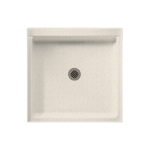 Swan 32 in. L x 32 in. W Alcove Shower Pan Base with Center Drain in Tahiti Matrix
