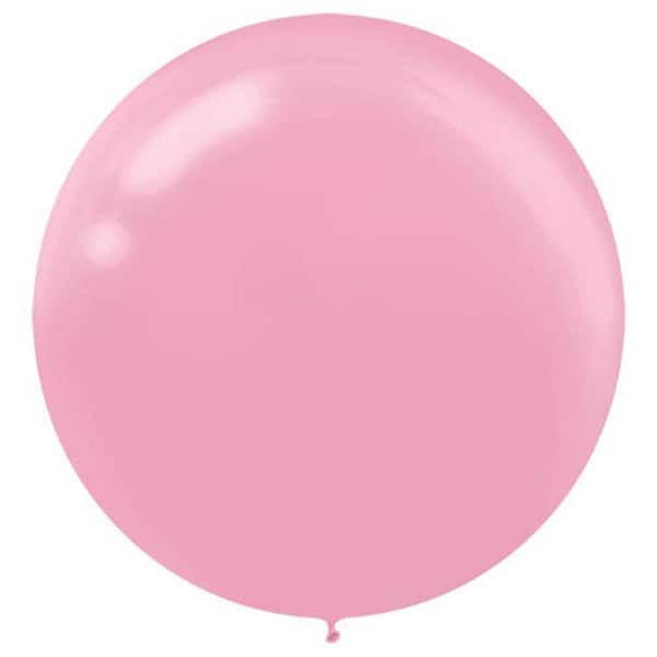 Amscan 24 in. New Pink Latex Balloons (3-Pack) 115910.109