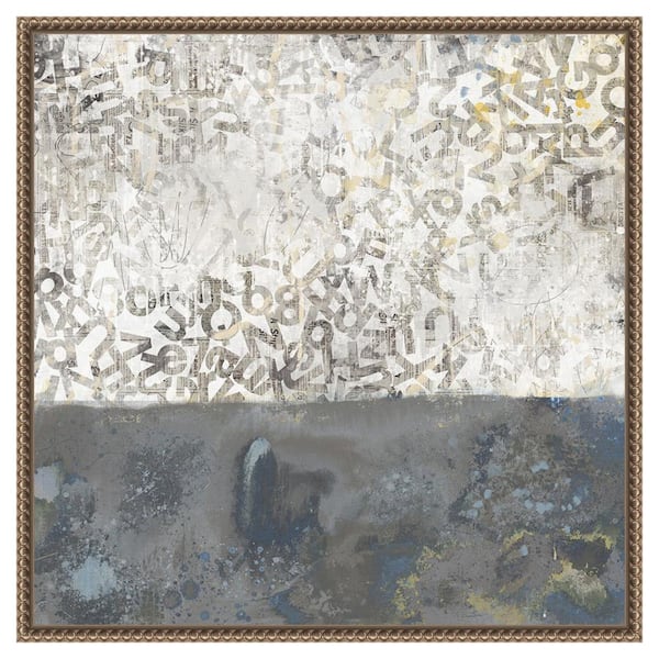 Amanti Art Almost There IV by Laura Gibson 22 in. W x 22 in. H Canvas Float Frame in Bronze