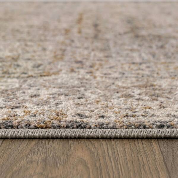 Vintage Abrder Stone Indoor High-Low Area Rug 8 ft. x 10 ft. Gray