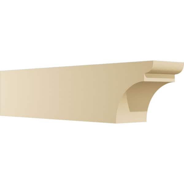 Ekena Millwork Standard Yorktown 6 in. W x 8 in. H x 36 in. D Signature Urethane Rafter Tail Outlooker
