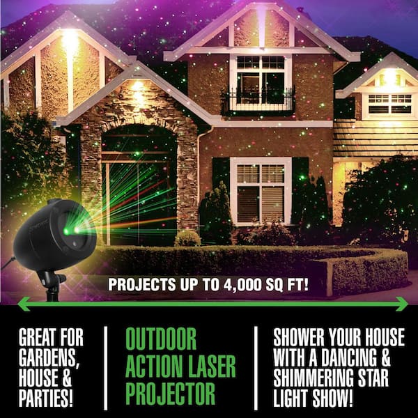 Startastic Holiday Light Show Projector Laser