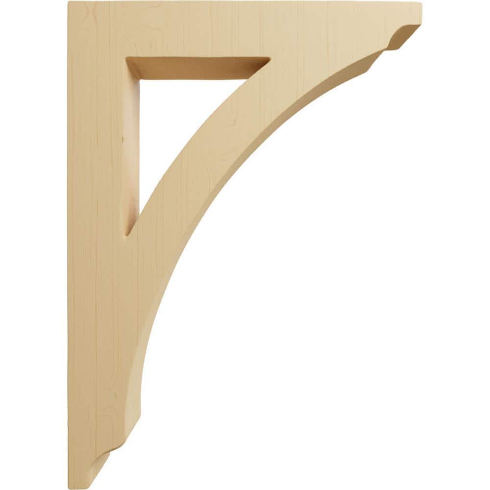 Small Alder Wood Thorton Bracket, 1.75"W x 6.5"D x 9"H