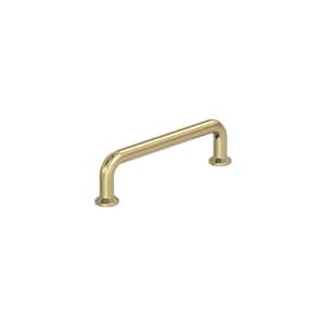 Factor 3-3/4 in. (96mm) Modern Golden Champagne Arch Cabinet Pull