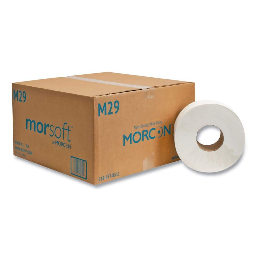 700 ft. 2-Ply White Septic Safe Jumbo Toilet Paper (12-Rolls/Carton)
