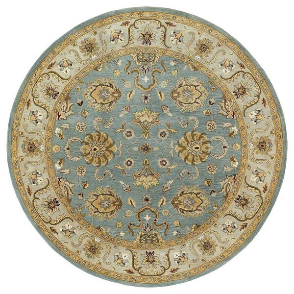 Kaleen Mystic Agean Spa 6 Ft X 6 Ft Round Area Rug 6062 56 5 9 Rnd The Home Depot