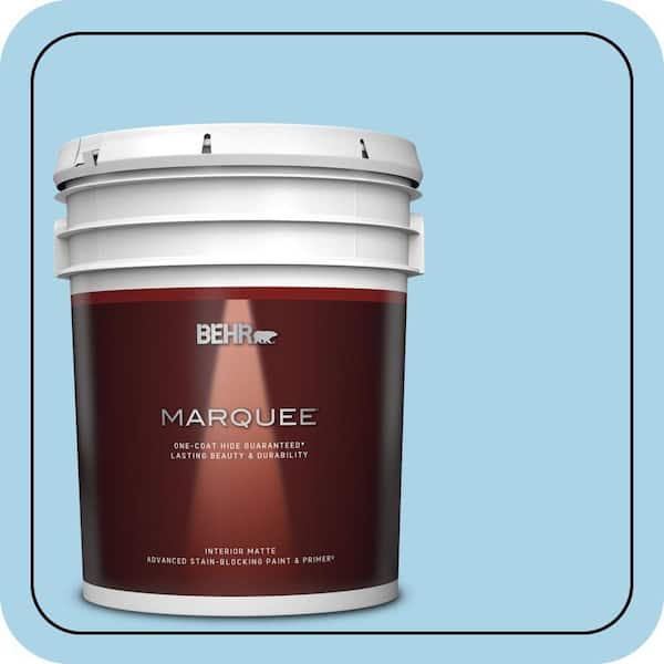 BEHR MARQUEE 5 gal. #550C-3 Monaco Matte Interior Paint & Primer