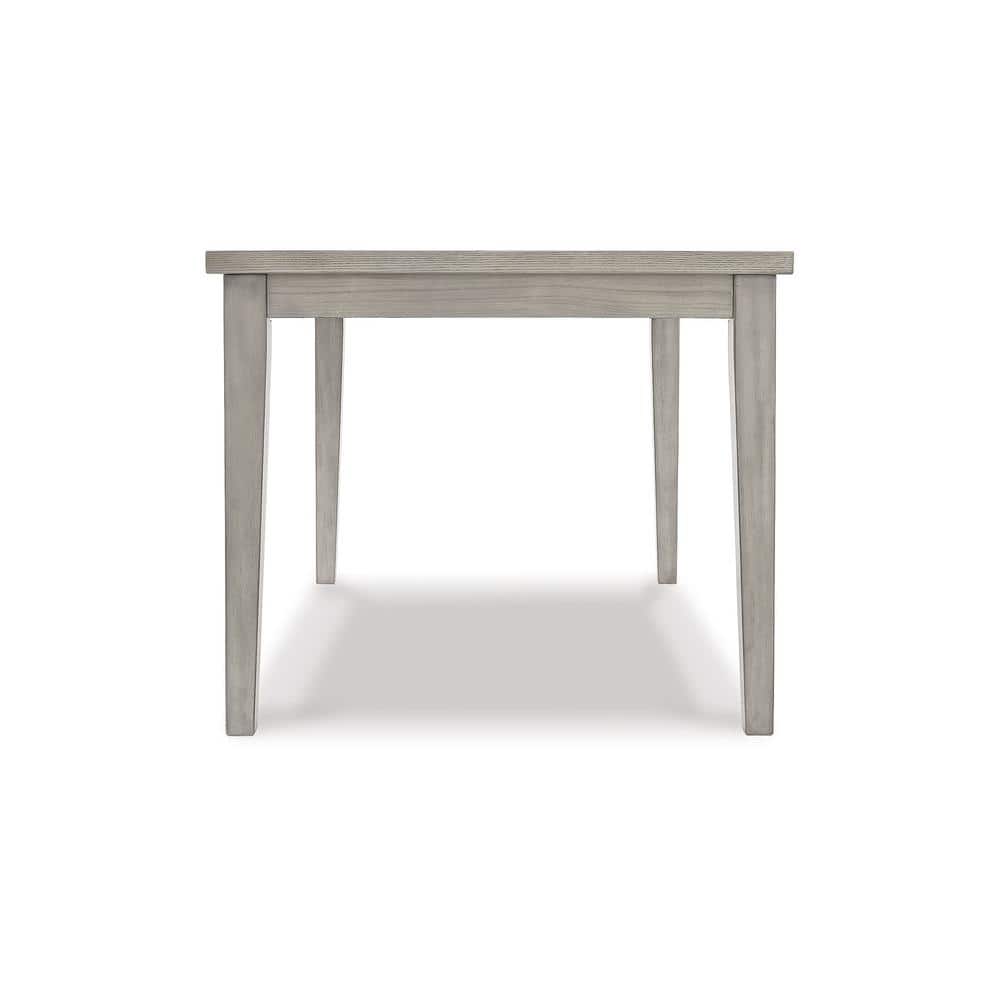 Transitional Reclaimed Wood Extendable Dining Table in Gray