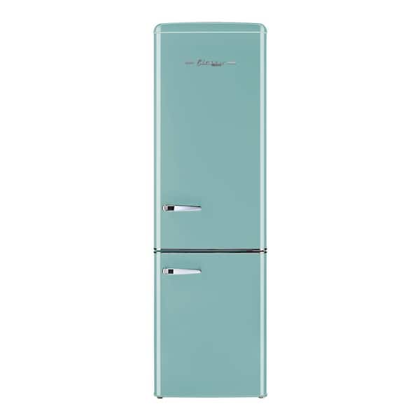 Unique Appliances Classic Retro 21.6 in. 8.7 cu. ft. Retro Bottom Freezer Refrigerator in Ocean Mist Turquoise, ENERGY STAR