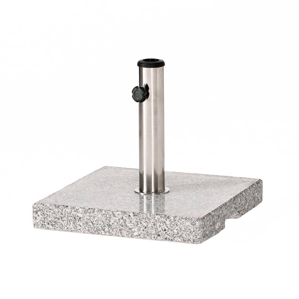 55 lbs. Outdoor Square Patio Umbrella Base in Gray Market Heavy-Duty Umbrel