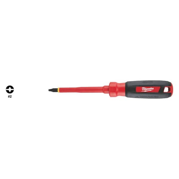 Milwaukee 3 in. #1 Square 1000-Volt Insulated Screwdriver