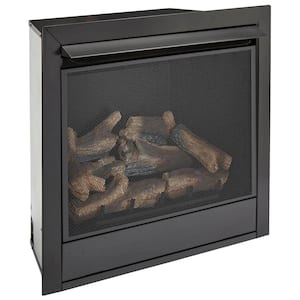 Dual Fuel Ventless Gas Fireplace Insert, Remote, 9 Logs, Natural Gas/Propane, 32,000 BTU, Heats 1500 Sq. Ft.