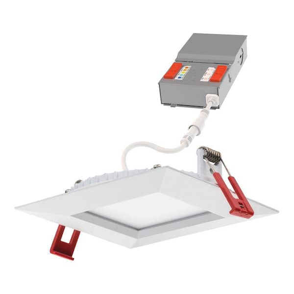 6 in. Adjustable CCT New Construction and Remodel Dimmable Indoor, Outdoor Integrated LED Recessed Light Trim