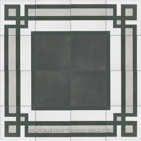 Merola Tile Twenties Corner 7-3/4 in. x 7-3/4 in. Ceramic