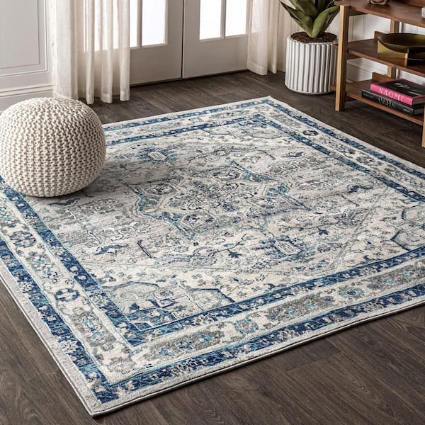 JONATHAN Y Modern Persian Vintage Medallion Light Grey/Blue 6 ft. 7 in ...