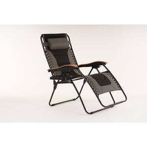 Steel Frame Outdoor Oversized Zero Gravity Chair with Gray Cushion