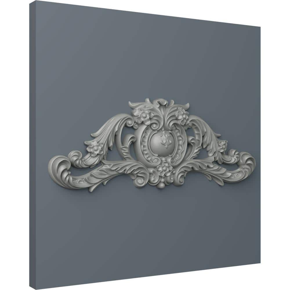 Modena 12'' H x 30.5'' W White Polyurethane Architectural Onlay