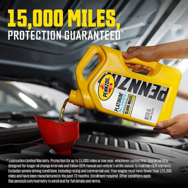 Pennzoil Platinum SAE 0W-20 Full Synthetic Motor Oil 5 Qt. 550046127 - The  Home Depot