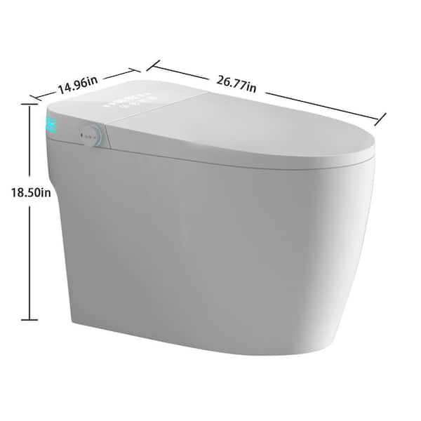 Unbranded Smart Bidet Toilet with Voice Control and Heated Seat - 1.28 GPF