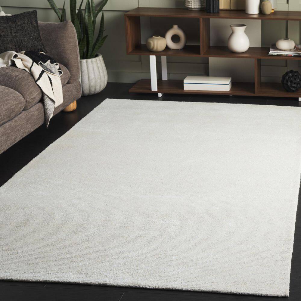 SAFAVIEH Mirage 4 ft. x 6 ft. Ivory Minimalist Striated Area Rug