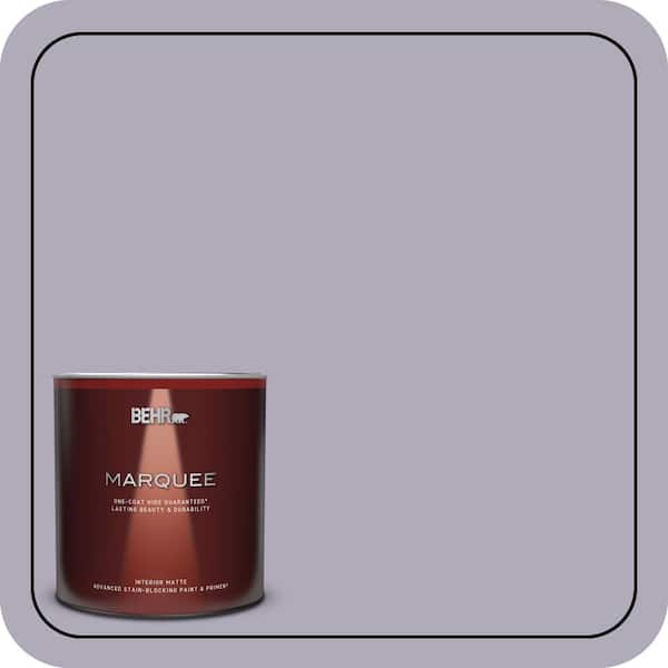 BEHR MARQUEE 1 qt. #ICC-98 Lilac Bloom Matte Interior Paint & Primer