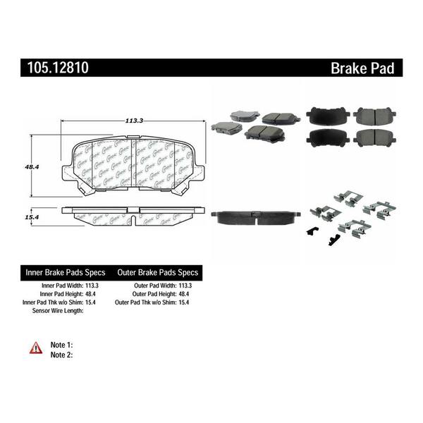 Centric Parts Disc Brake Pad Set