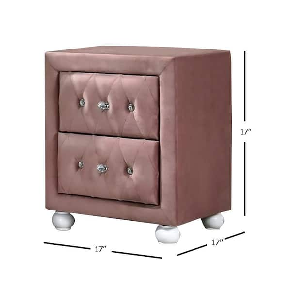 https://images.thdstatic.com/productImages/7f17eb76-8fbd-4785-9e2d-3c177781eec7/svn/pink-fabric-acme-furniture-nightstands-30823-44_600.jpg