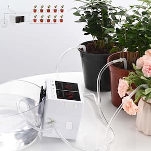 Automatic Watering System for Potted Plants Drip Irrigation Kit with Soft and Easy to DIY Hoses and Simple to Program
