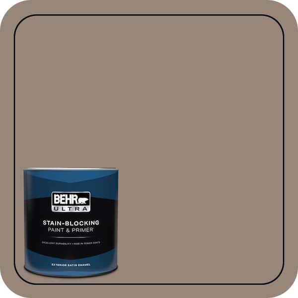 BEHR ULTRA 1 qt. #PPU5-06A Light Truffle Satin Enamel Exterior Paint & Primer