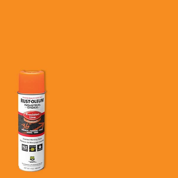 Rust-Oleum Industrial Choice 17 oz. M1600 Fluorescent Orange Inverted Marking Spray Paint