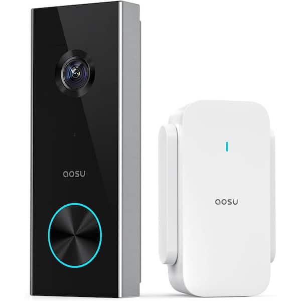 aosu AOSU Video Doorbell - 3MP 166° View Angle With Home Base Doorbell