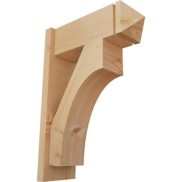 Ekena Millwork 8 in. x 28 in. x 20 in. Westlake Arts and Crafts Smooth Douglas Fir Outlooker