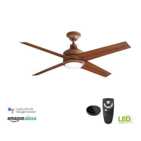 Home Collection 54728 Mercer 52 in LED Indoor Ceiling Fan 4 Replacement Blades 