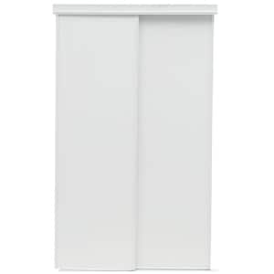 72 in. x 80 in. Flush White Composite Sliding Door
