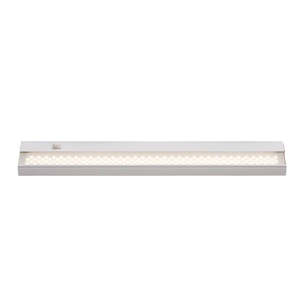 Bel Air Lighting Signature 24 in. Hardwired or Plug-In White LED Under  Cabinet Light with High/Low Light Switch LED-CAB24 WH - The Home Depot