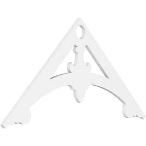 1 in. x 48 in. x 24 in. (12/12) Pitch Sellek Gable Pediment Architectural Grade PVC Moulding